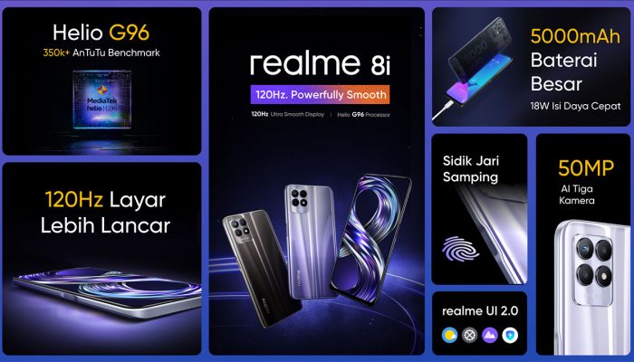 Spesifikasi Realme 8i Lengkap dengan Fitur-Fiturnya